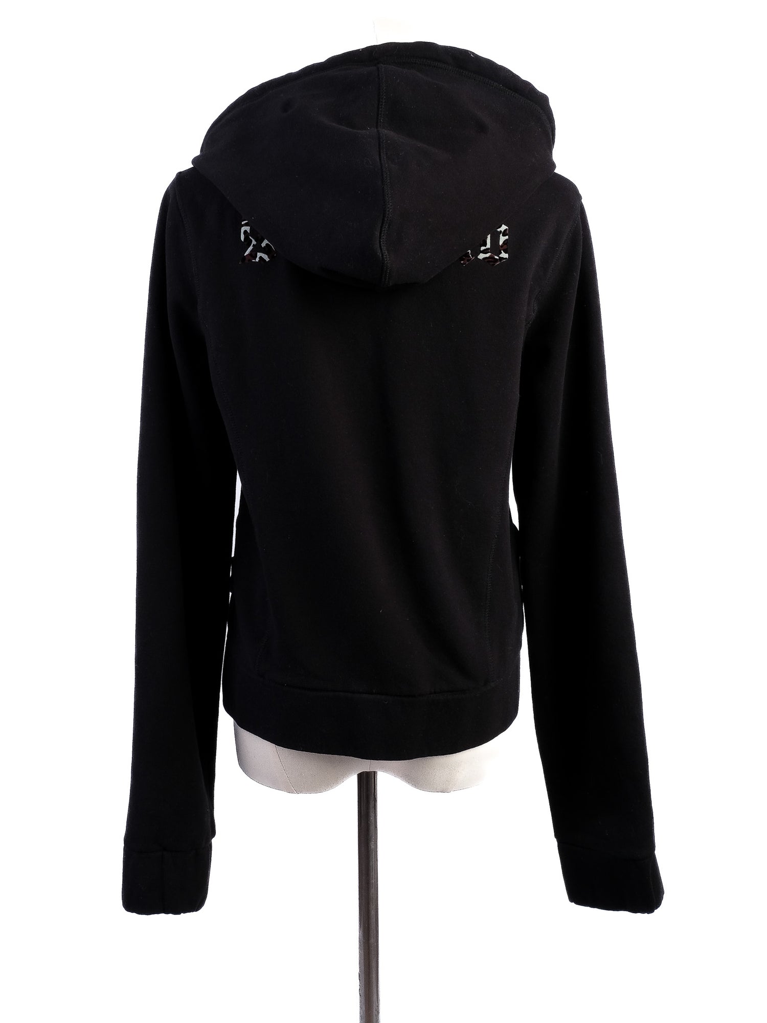 Excellent John Galliano Black Cotton Hoodie Size M with Unique Design