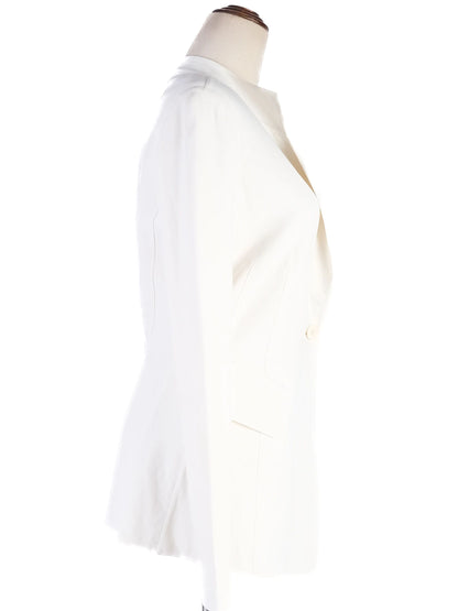 Excellent Donna Karan White Viscose Blazer Size S