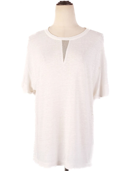 Excellent Brunello Cucinelli White Short Sleeve Top Size M
