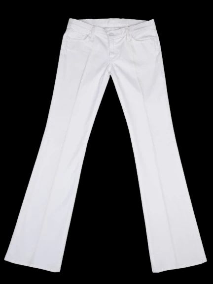 Excellent 7 For All Mankind White Pants Size M Polyurethane Blend