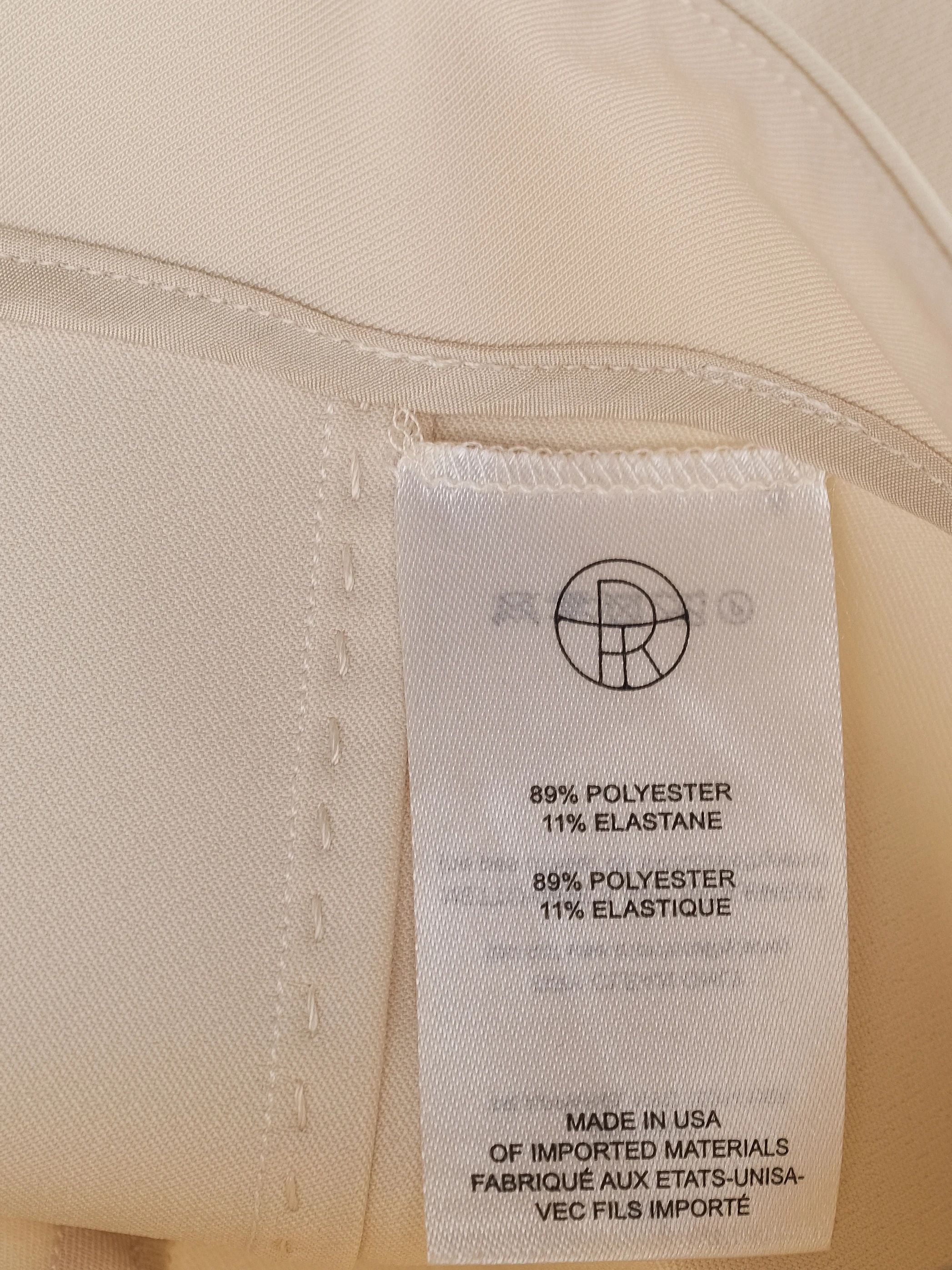 Excellent The Row Yellow Polyester Pants Size XS Made in USA