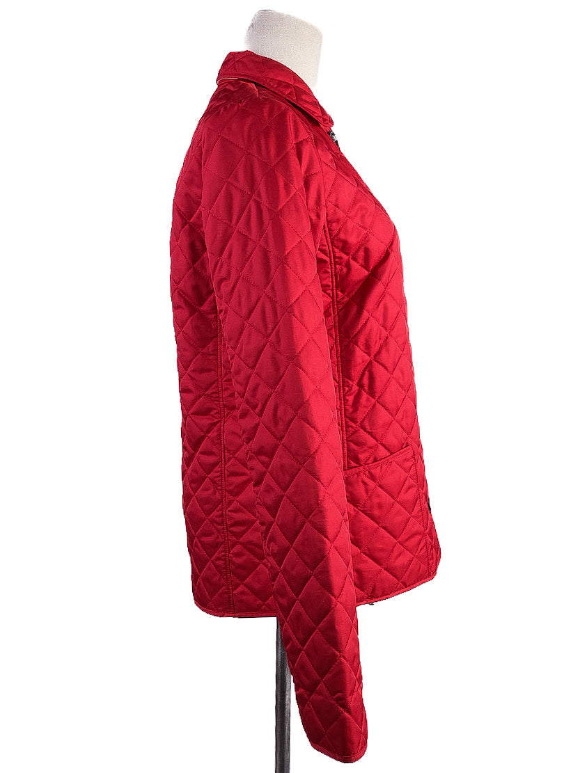 Excellent Burberry Red Quilted Jacket Size 14 for Kids