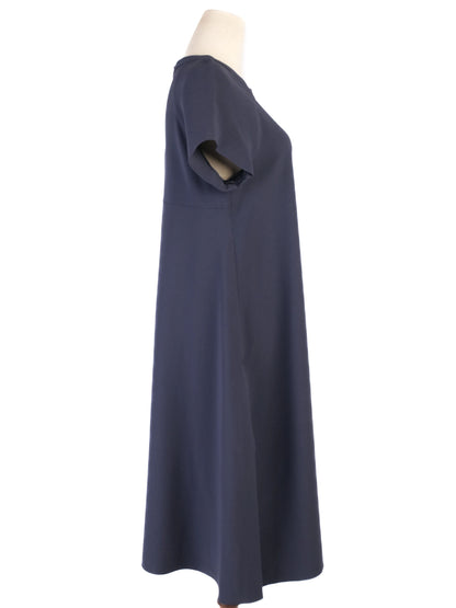 Max Mara Blue Viscose A-Line Dress Size L Excellent Condition