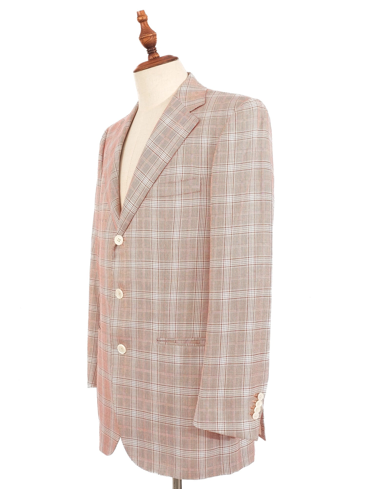 Excellent Feru Plaid Blazer Combined Wool Size M for Men