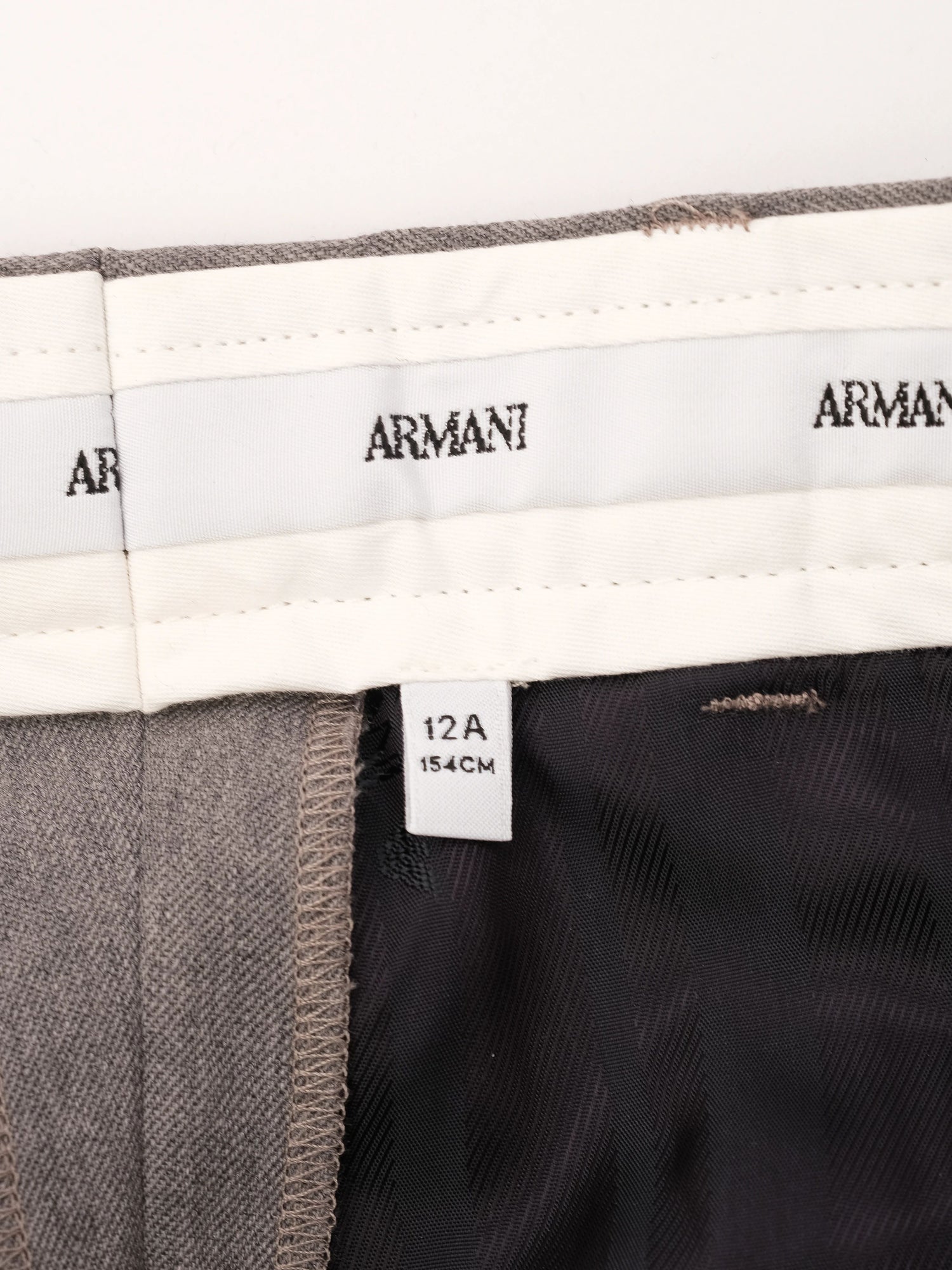 Excellent Armani Junior Gray Wool Blazer Size 12 Women