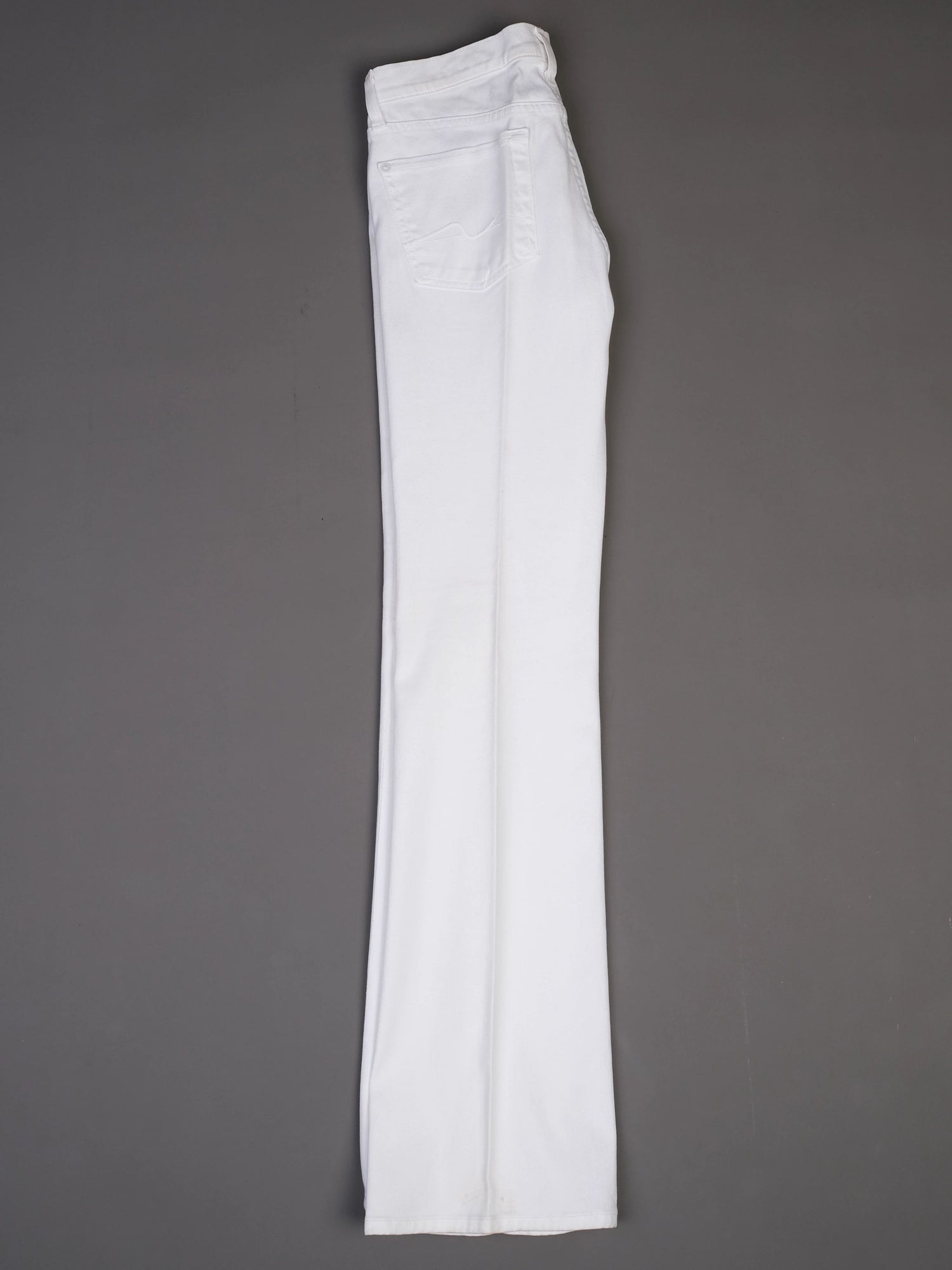 Excellent 7 For All Mankind White Pants Size M Polyurethane Blend