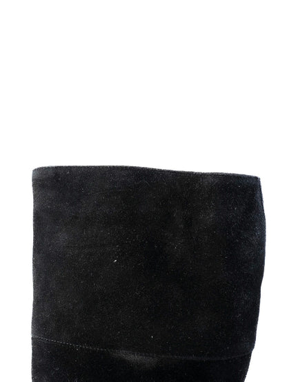 Perfect Giovanni Fabiani Black Leather Wedge-Heeled Boots Size 37