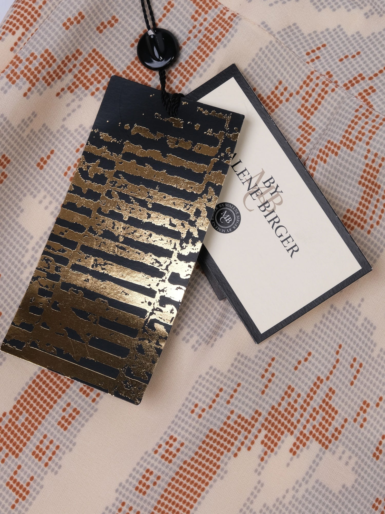 NEW By Malene Birger White Patterned Pants Size S Viscose