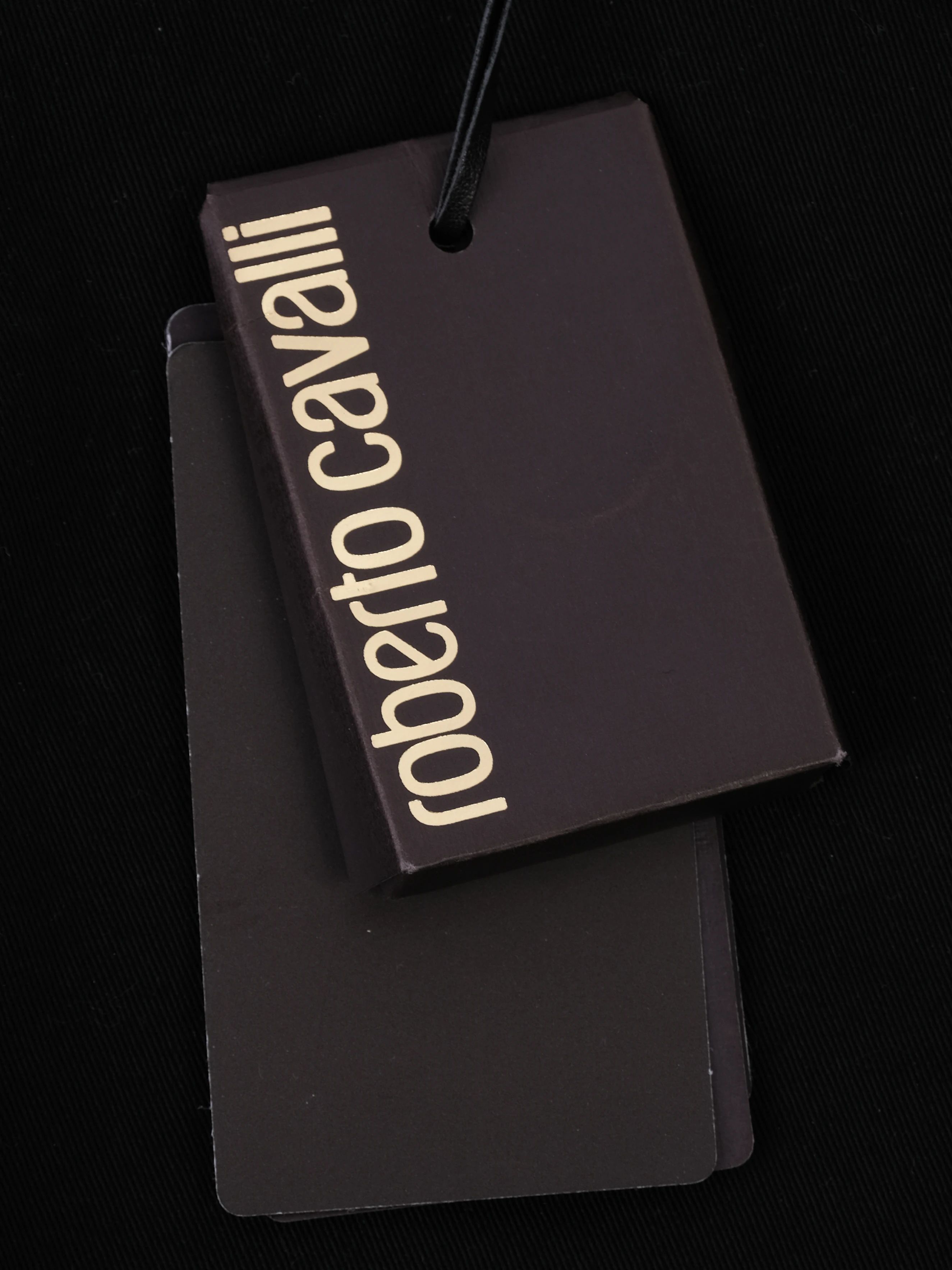 NEW Roberto Cavalli Black Elastane Jeans Size M