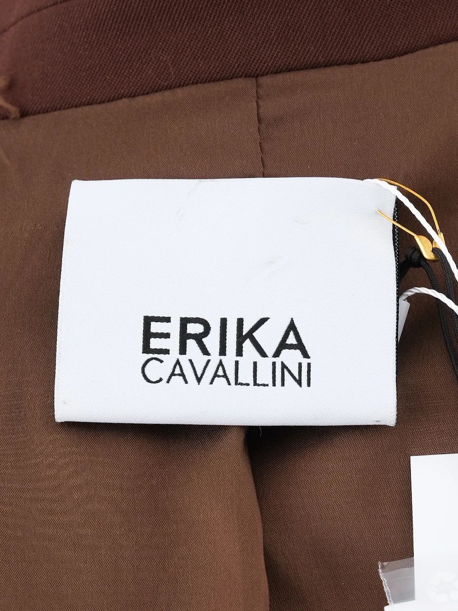 Excellent Erika Cavallini Orange Wool Blazer Size M