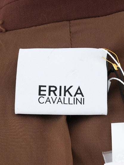 Excellent Erika Cavallini Orange Wool Blazer Size M