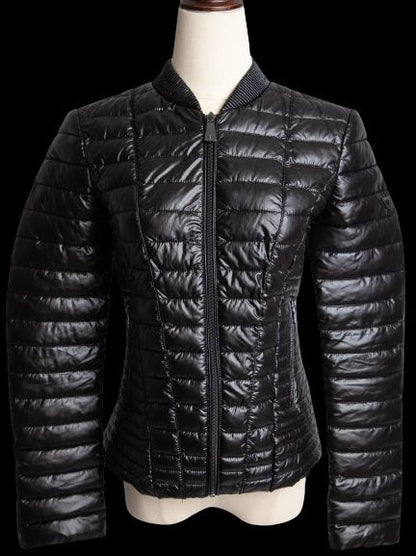 Excellent Guess Black Quilted Puffer Jacket Size S
