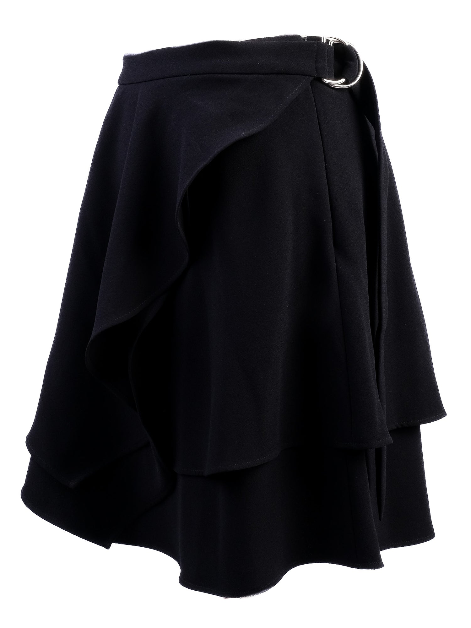 NEW Iro Black Layered Skirt Ruffled Design Size S