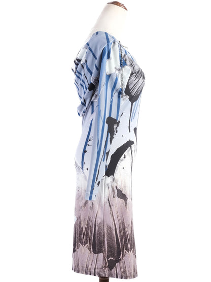 Excellent Roberto Cavalli WomenÕs Dress M Bold Butterfly Print
