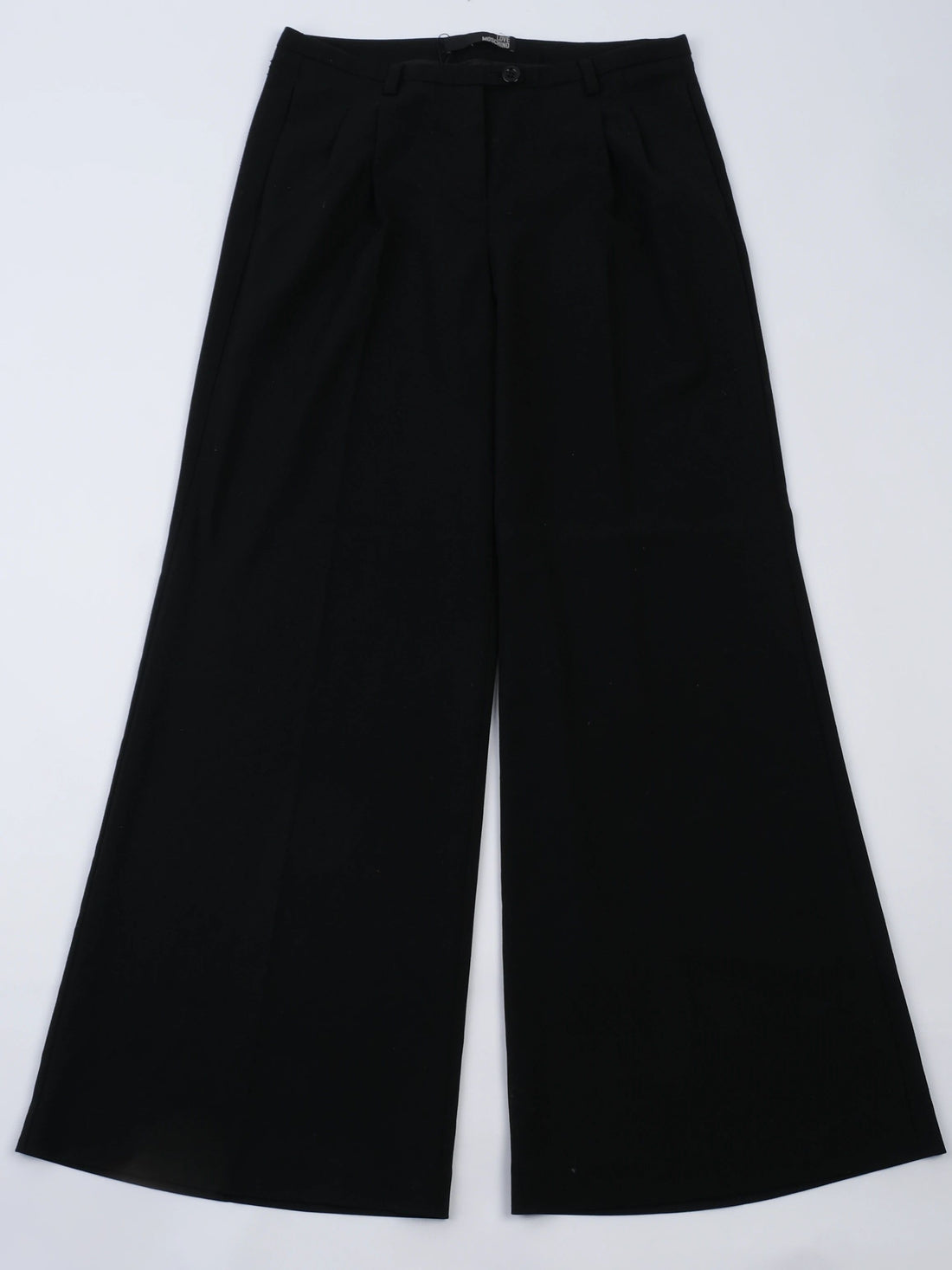Excellent Love Moschino Black Wool Wide-Leg Pants Size M