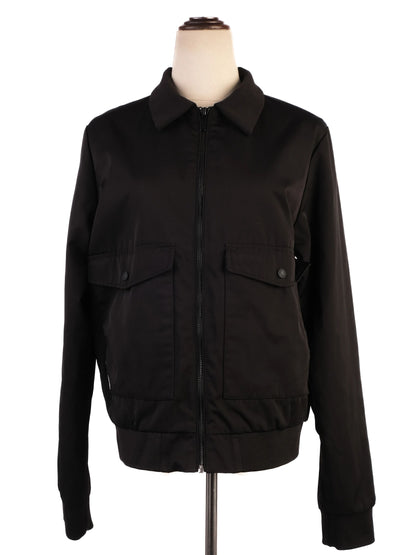 Excellent Karl Lagerfeld Black Jacket Size 15 Polyester Women&