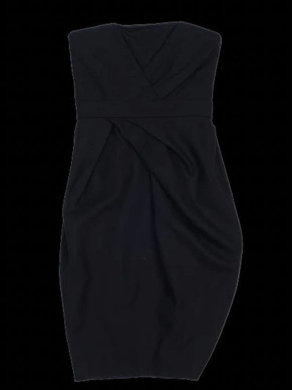 NEW By Malene Birger Black Wool Strapless Dress Size XS