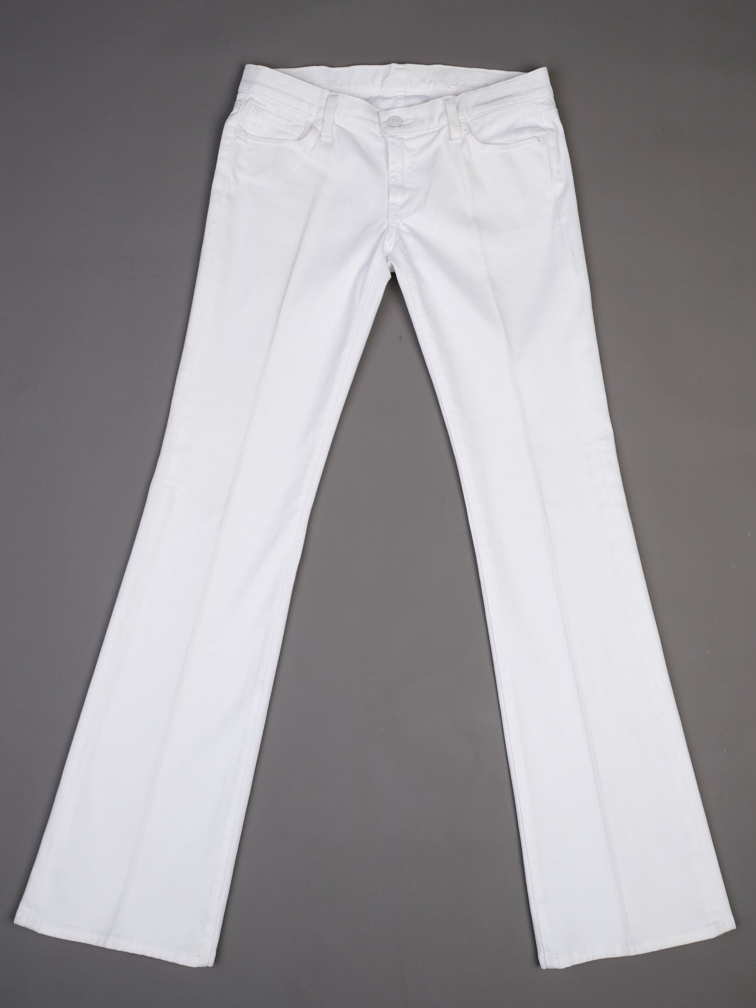 Excellent 7 For All Mankind White Pants Size M Polyurethane Blend