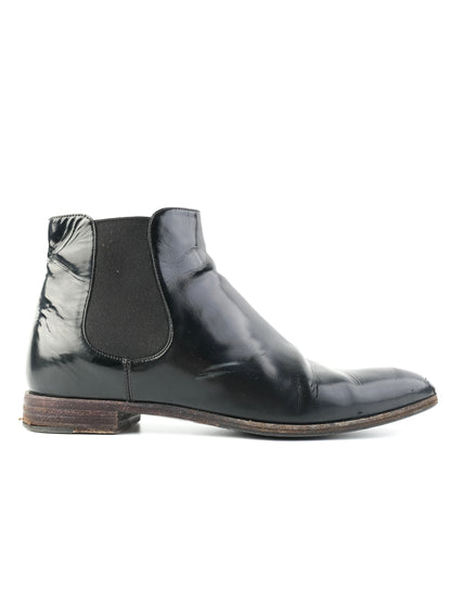 Good Prada Black Leather Chelsea Boots Size 38 Women