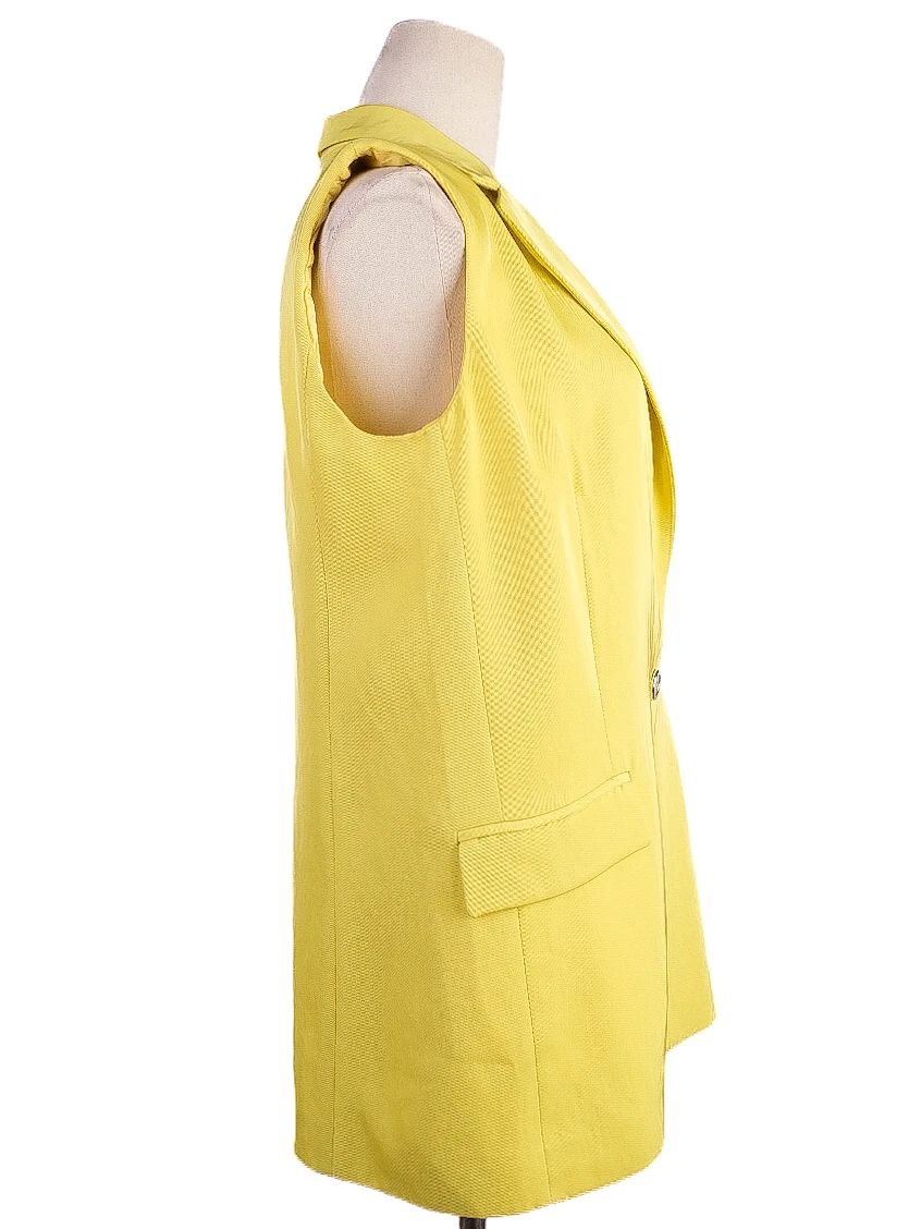Excellent Pinko Yellow Sleeveless Blazer &amp; Pants Set Women