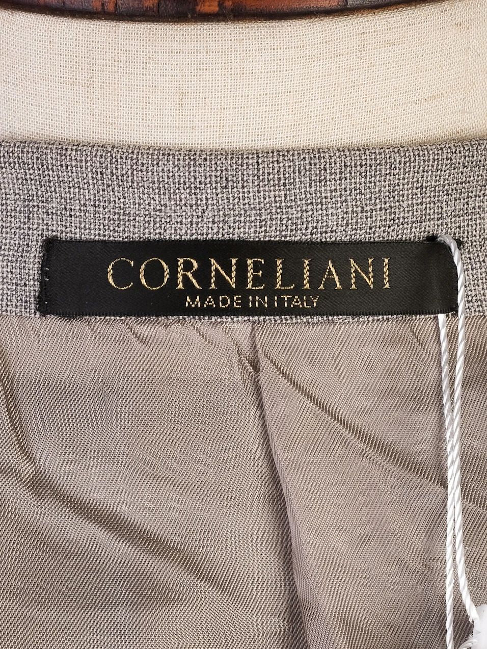 Excellent Corneliani Gray Wool Blazer Size L for Men