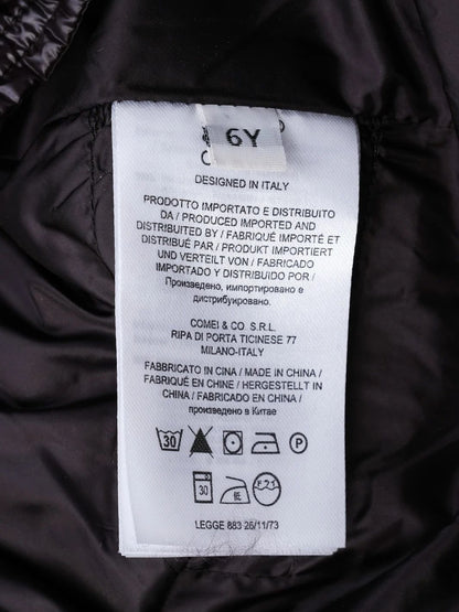 Excellent ADD Black Nylon Padded Snow Pants Size 6 for Kids