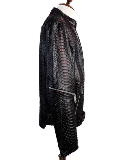 Perfect Phillipp Plein Black Textured Leather Jacket Size XL