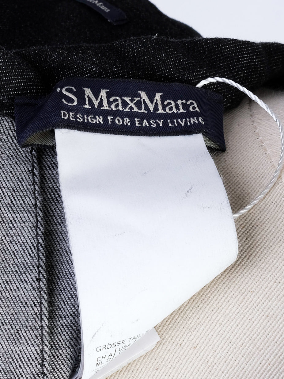 Max Mara Black Cotton Dress Size S Excellent Condition