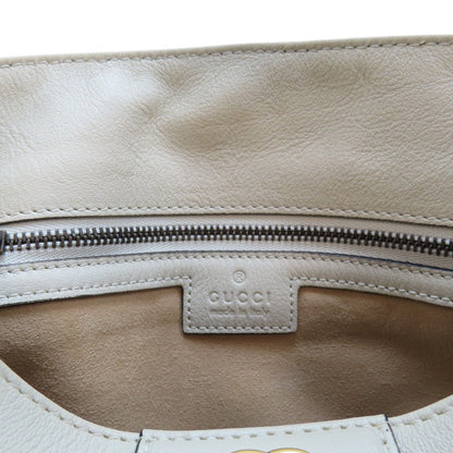 Gucci Diana Medium Bamboo Shoulder Handbag White Leather 746124