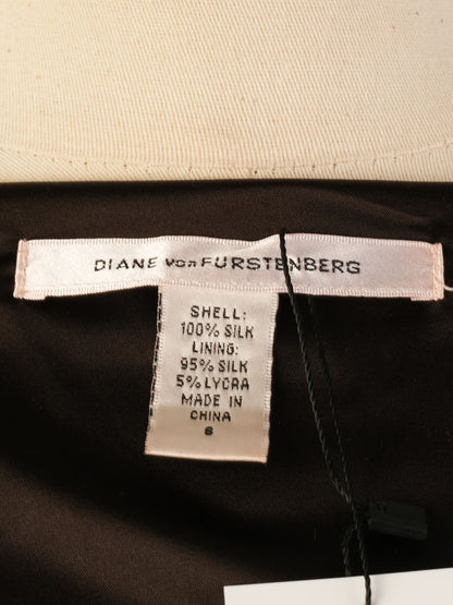 Excellent Diane von Furstenberg Silk Floral Lace Dress Size M