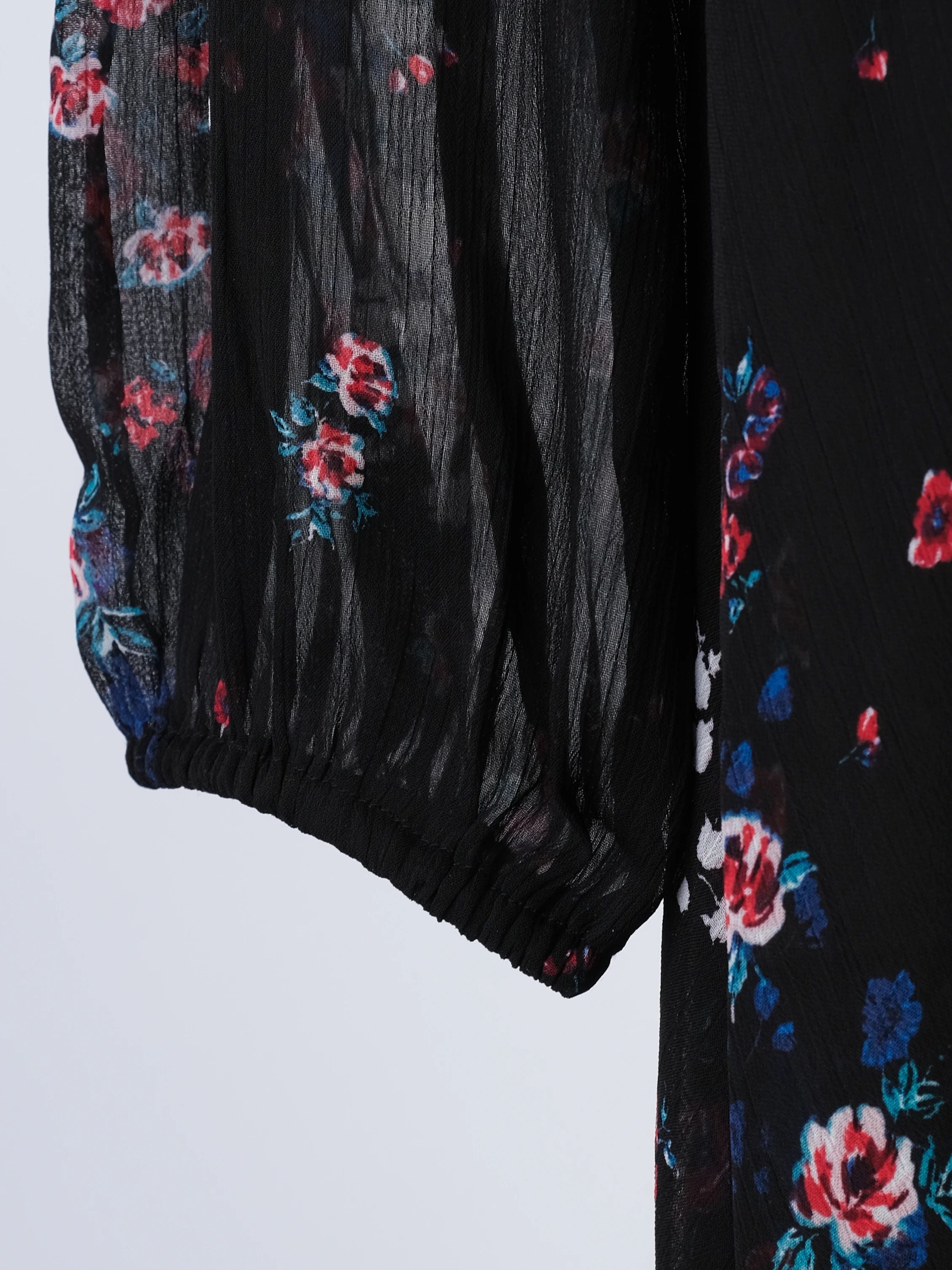 NEW DKNY Black Floral Print Dress Size N/A