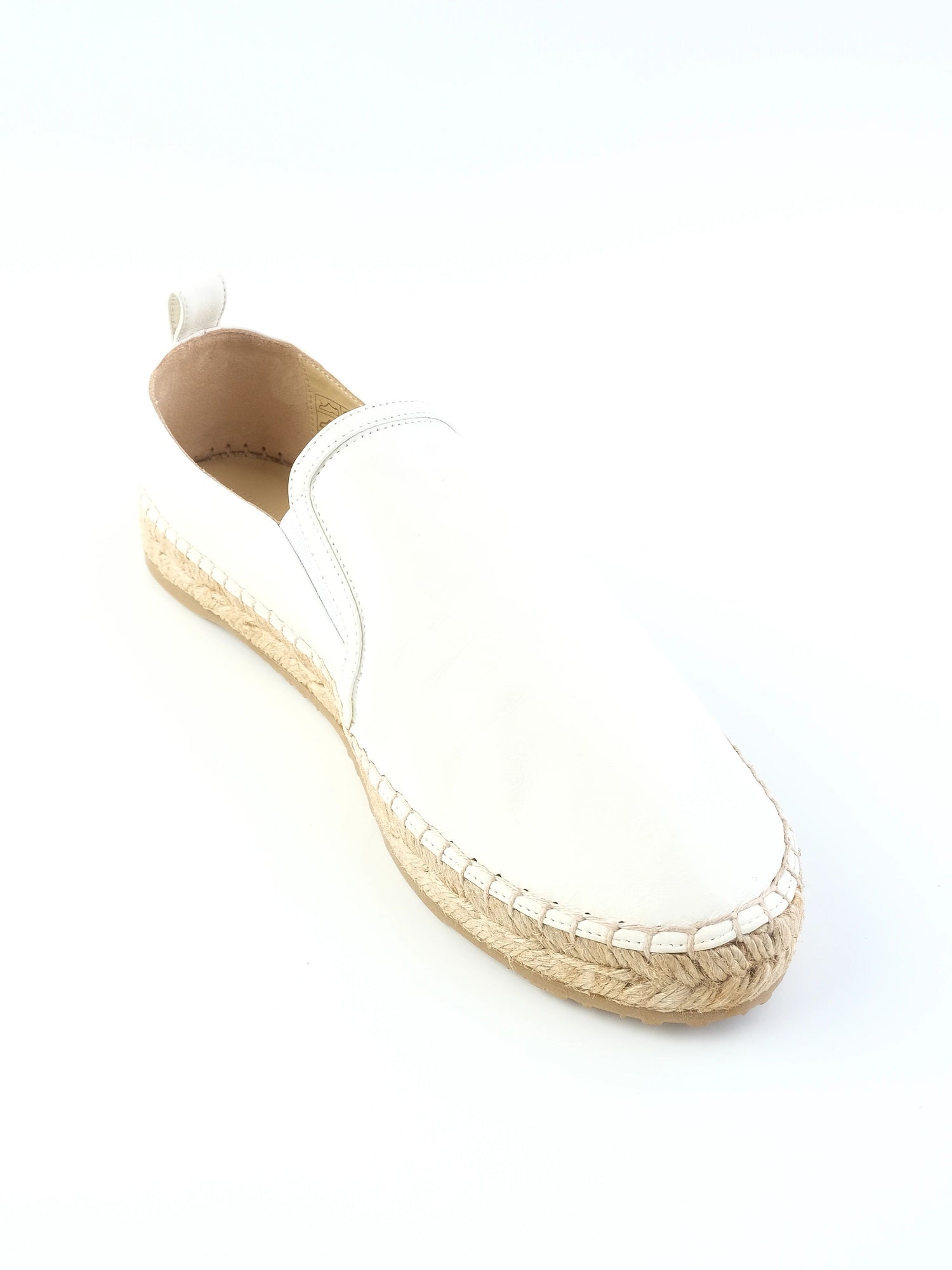 NEW Jimmy Choo White Leather Slip-On Espadrilles Women Size 39