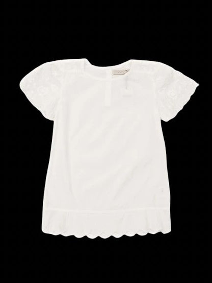 Excellent Stella McCartney Kids White Cotton Blouse Size 10