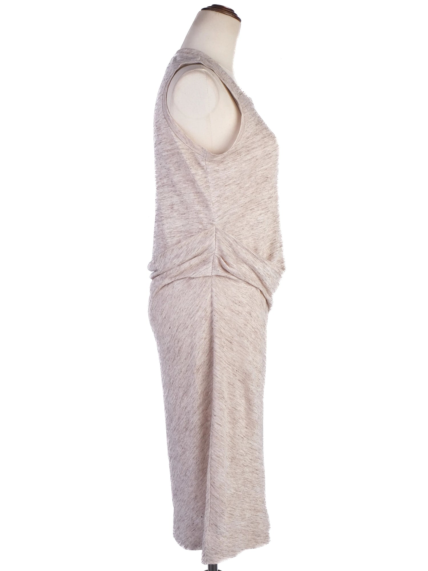 NEW By Malene Birger Gray Knee-Length Dress Size S Viscose Sleeveless