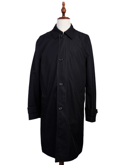 Perfect Ermenegildo Zegna Black Nylon Trench Coat Size XL