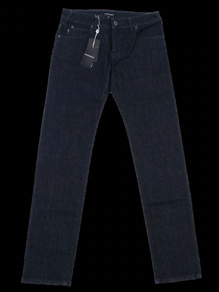 NEW Emporio Armani Dark Blue Cotton Jeans Size 14 Women&