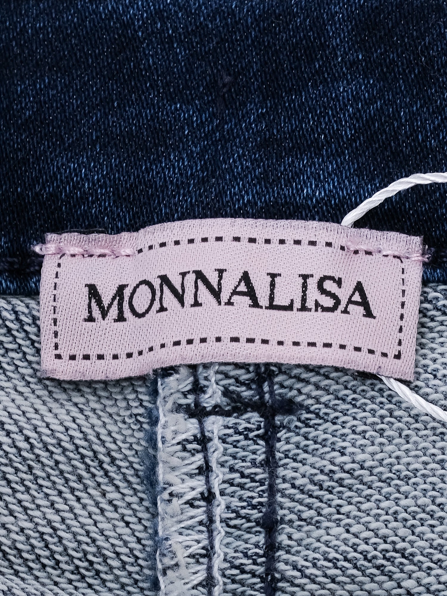 Excellent Monnalisa Blue Cotton Jeans for Kids, Size 7