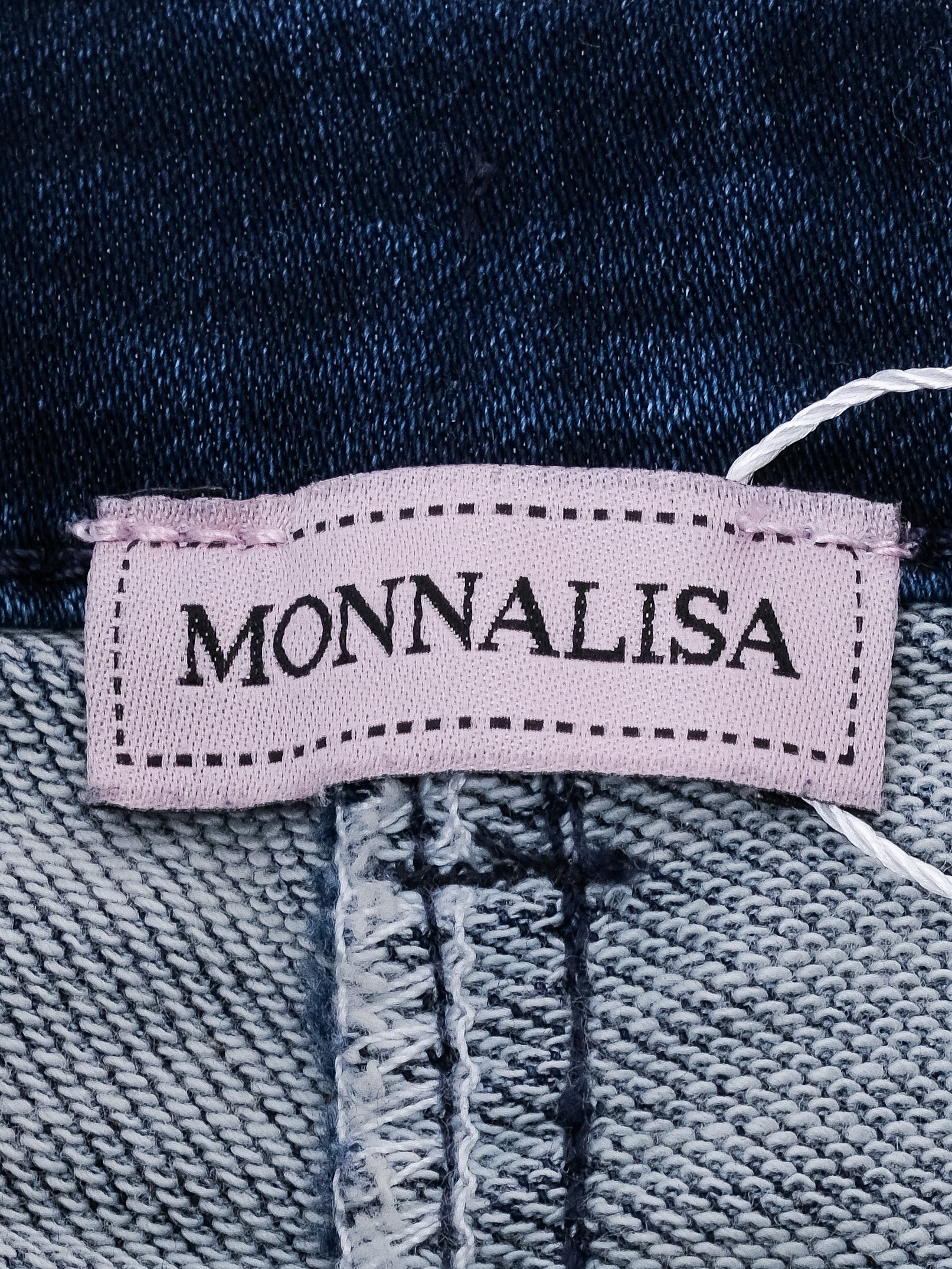 Excellent Monnalisa Blue Cotton Jeans for Kids, Size 7