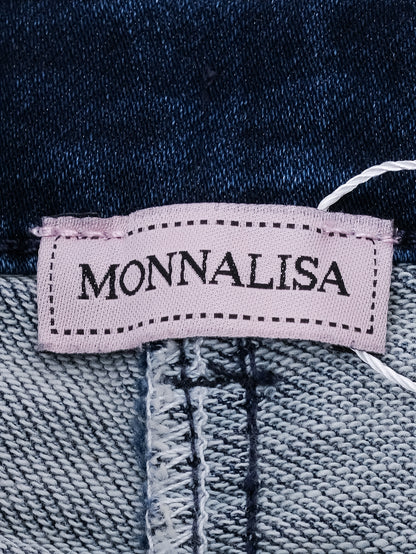 Excellent Monnalisa Blue Cotton Jeans for Kids, Size 7