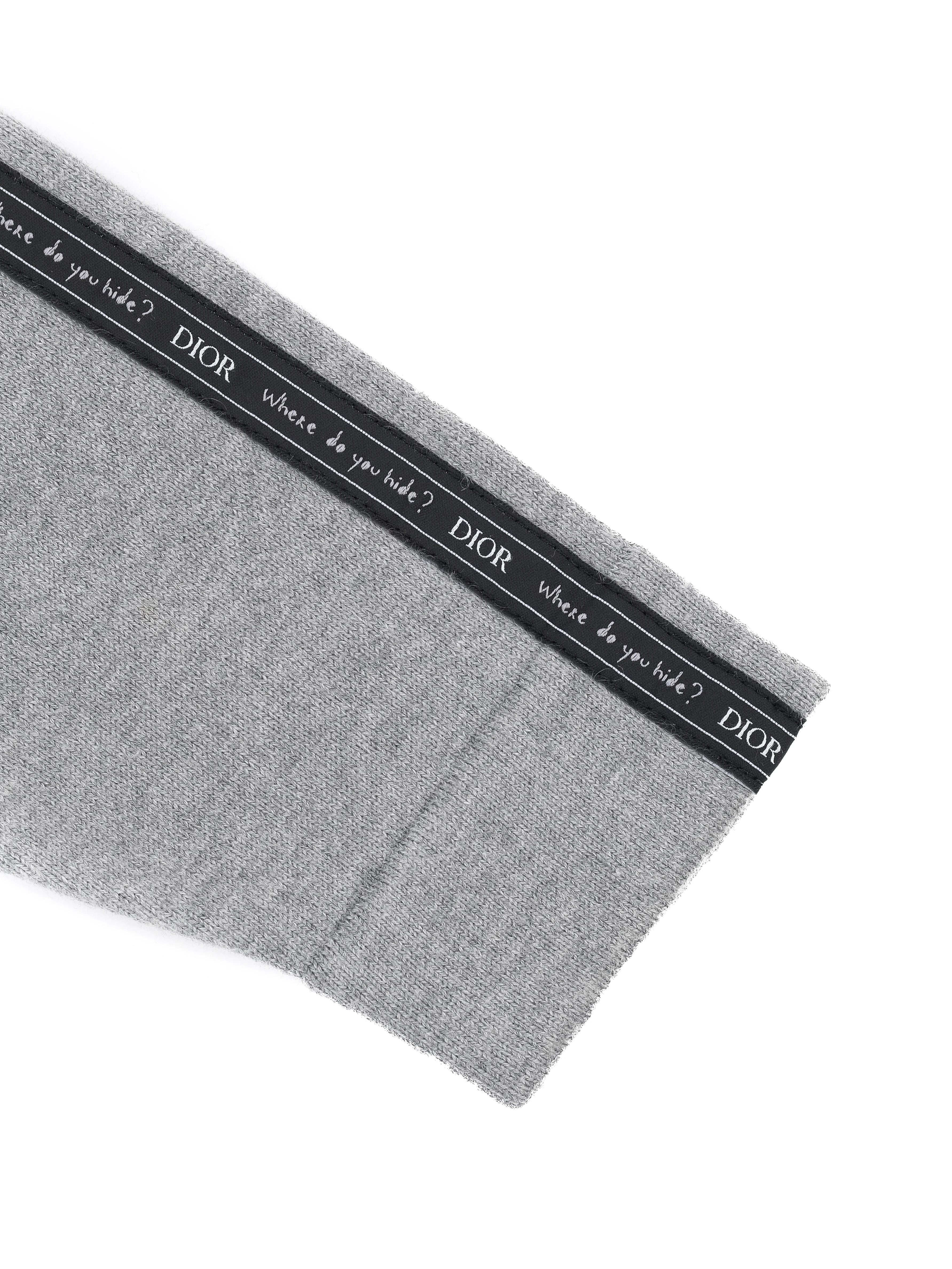 Excellent Dior Gray Zip-Up Hoodie for Kids Size 12