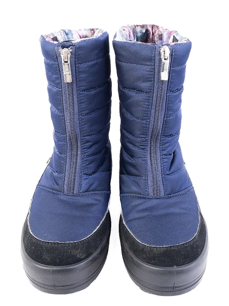 Excellent Jog Dog Blue Quilted Winter Boots Size 40 with Zip Closure