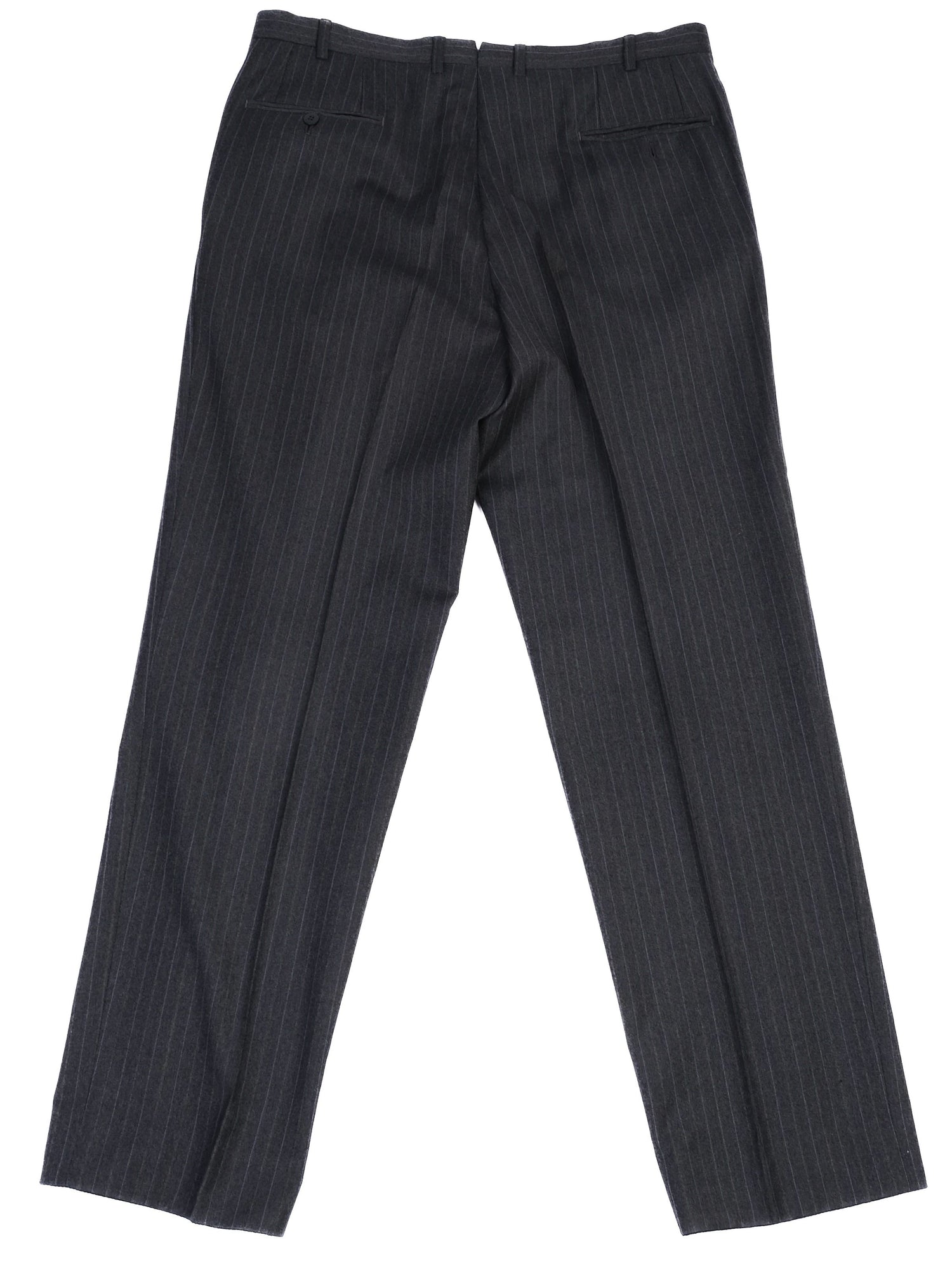 Excellent BRIONI Black Wool Pinstripe Suit Jacket Size XXL