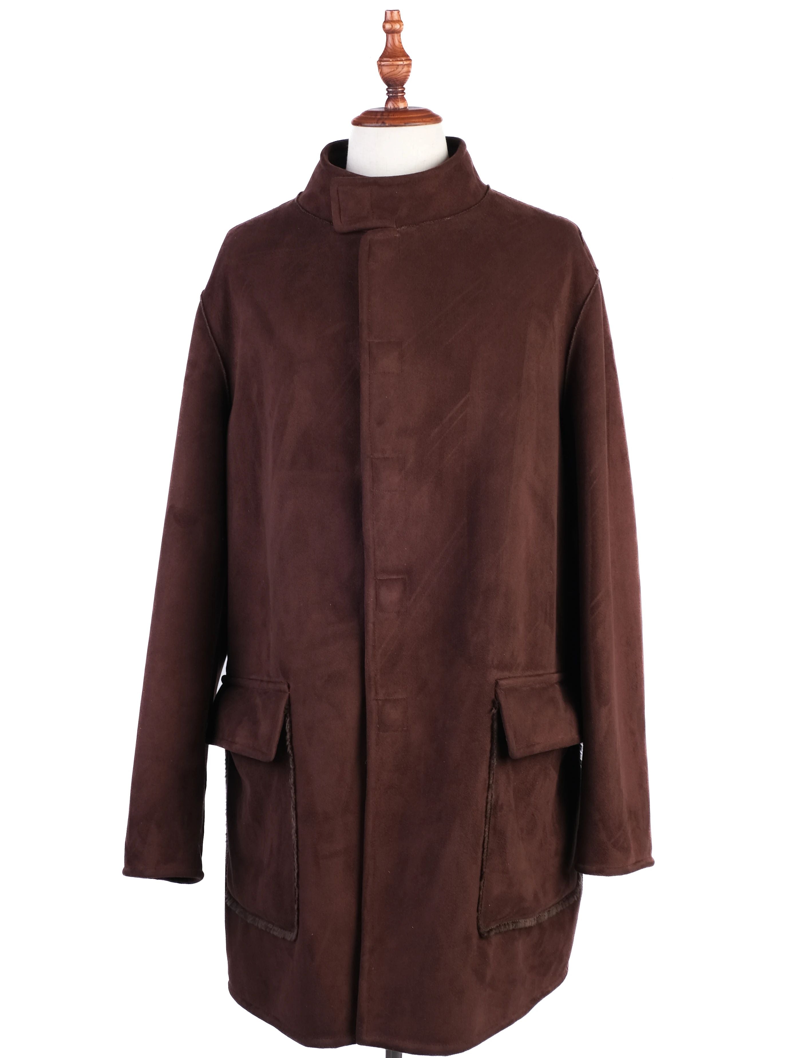 Excellent Armani Collezioni Orange Coat Size XXL Polyurethane