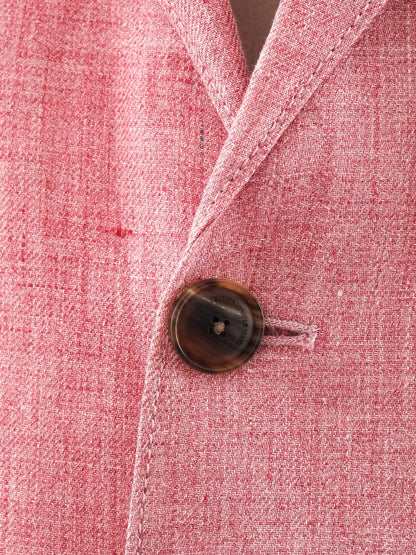 Excellent Emporio Armani Pink Blazer Size L Textured Fabric