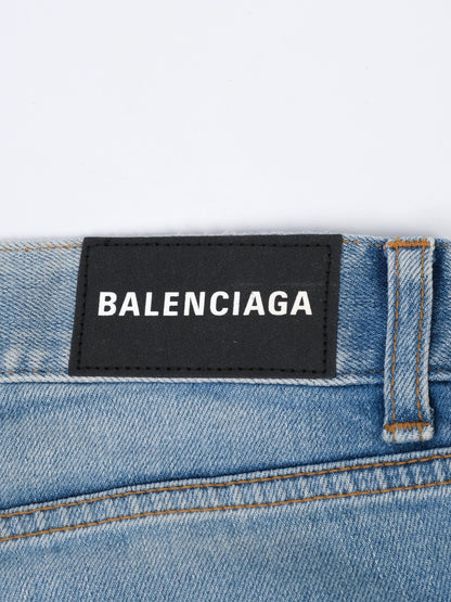 NEW Balenciaga Light Blue Jeans Cotton Size S for Women