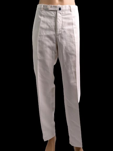 Excellent Incotex XL White Relaxed Fit Pants for Men