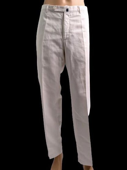Excellent Incotex XL White Relaxed Fit Pants for Men