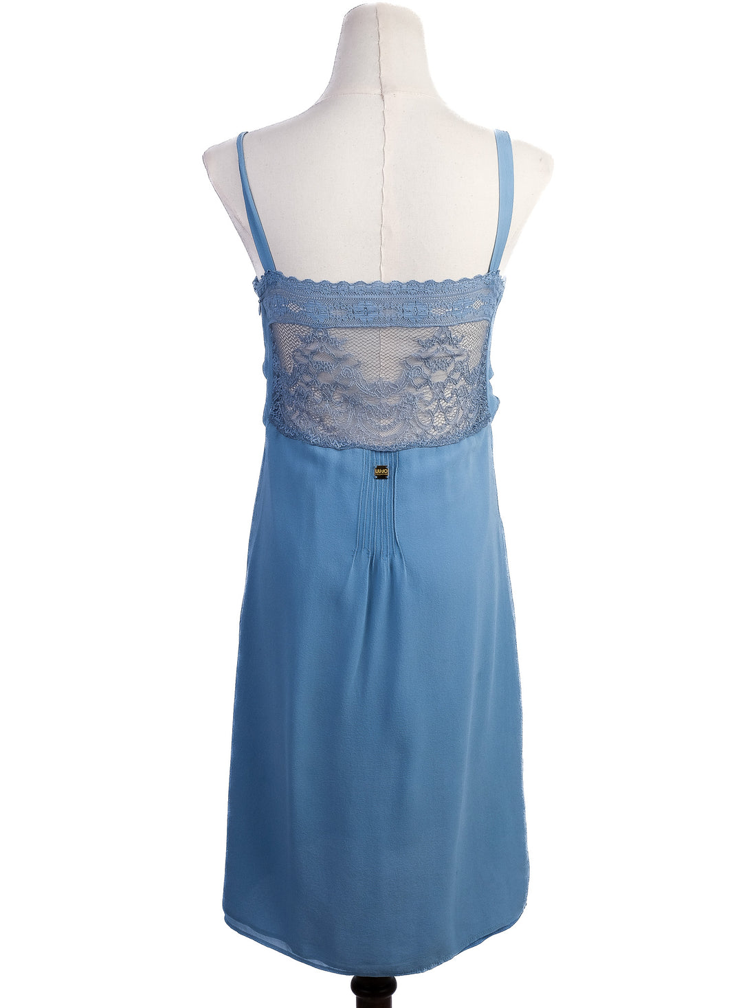 Liu Jo Blue Lace Detail Dress Size L Excellent Condition