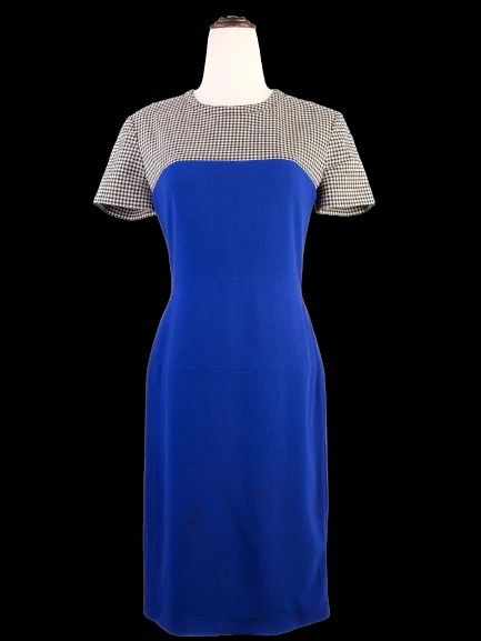 Excellent Stella McCartney Houndstooth Dress Size M Viscose