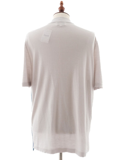 Excellent Hermes Gray Wool Polo Shirt Size L for Men